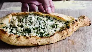 Turkish Cheese Pide Bread Recipe With Pizza Dough (For Perfect Fluffy Crust) In Roccbox Pizza Oven