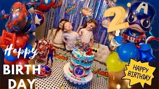 Superhero Birthday Party! Happy 2nd Birthday to our little brother Eldi &hearts;️