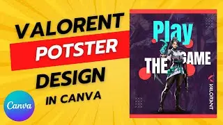 Valorant gaming Poster design in canva
