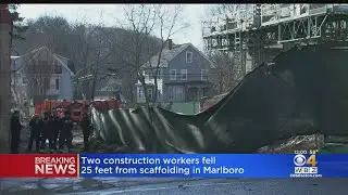 2 construction workers injured after fall from scaffolding in Marlboro