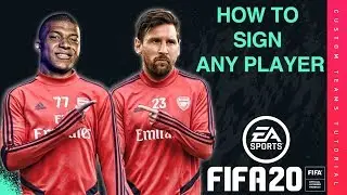 Fifa 20 Custom Teams Tutorial - HOW TO SIGN ANY PLAYER!