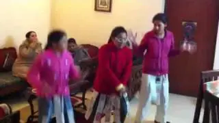 Funny tribal dance