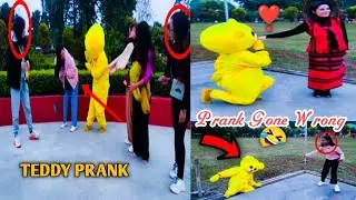 Teddy Gande Nale Me Gir Gya🤣 // गंदे नाले मे गिर गया🤣 // Prank In Golden Pagoda, Namsai😍❤ #steddy