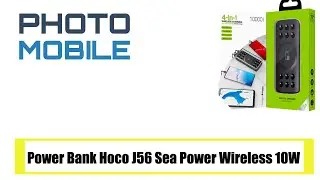 Power Bank Hoco J56 Sea Power Wireless 10W (10000mAh) black