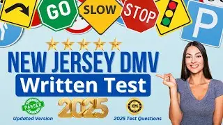 New Jersey Permit Practice Test (50 MUST KNOW Questions & Answers For The NJ 2025 Permit Test)