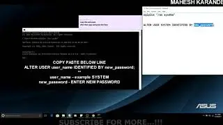 FIX :ORA-01017: invalid username/password; logon denied | DONATE PLEASE