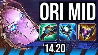 ORIANNA vs ZOE (MID) | Legendary, 11/3/7, Rank 11 Ori | KR Challenger | 14.20
