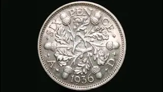 UK 1936 SIXPENCE Coin VALUE + REVIEW