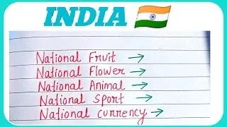 India National Symbols 🇮🇳 | Fruit Flower Animal Sport Currency