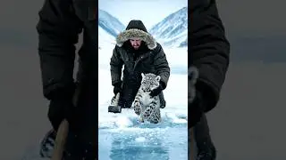 Saved a Snow Leopard 🐆 | #travel #youtubeshorts