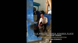 Old way to punch header plate