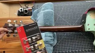 Installing New Grover Tuners On My Gretsch Guitar.