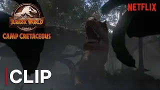 E750 Kills The Ceratosaurus | JURASSIC WORLD CAMP CRETACEOUS | NETFLIX