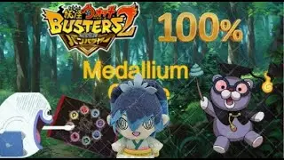 yo kai watch busters 2 100% complete medallium