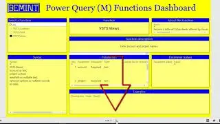 Bemint   Power Query M Functions dashboard