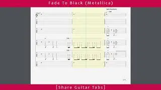 [Share Guitar Tabs] Fade To Black (Metallica) HD 1080p