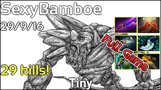 29 kills! SexyBamboe  - Tiny - Dota 2 Full Game 7.18