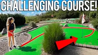 So Many Challenging Holes at this Mini Golf Course! - How Low Can We Go?