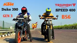KTM DUKE 390 GEN 3 VS TRIUMPH SPEED 400 | DRAG RACE | 🔥 TILL THEIR POTENTIAL |