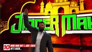 WWE23K 1 JAN 2024 WWE RAW DAY1 HIGHLIGHTS THE ROCK IS BACK