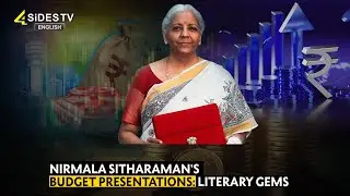 Nirmala Sitharaman's Budget Presentations  Literary Gems | Budget 2025 | 4Sides TV English