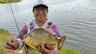 CHUVA NA PESCARIA E MUITOS PEIXE 