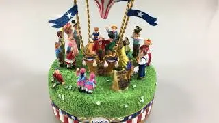 Liberty Falls Airship Hot Air Balloon Music Box Up Up Away
