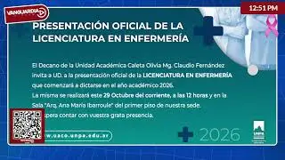 📡M&oacute;vil de exteriores desde la UNPA- UACO