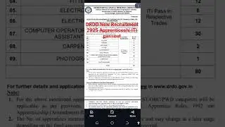 DRDO recruitment 2025 !! Apprenticeship 2025 !! New vacan 2025!!!