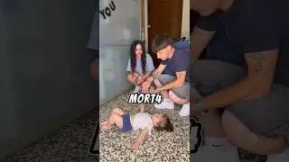 Si finge mort4 per non lavare i piatti🤦🏻 #dailyshorts #familyvlog #baby
