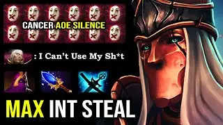 EPIC 7.27 Aghanim Silencer Offlane Crazy Steal Max INT 100% Counter Invoker with 2 Hit K.O DotA 2