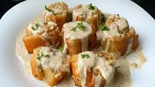 Chicken malai rolls recipe / chicken malai rolls snacks recipe by mommy&rsquo;s kitchen