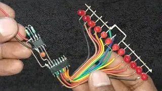 New style LED chaser  circuit | How to make a jumping LED chaser circuit | Electronics Projects
