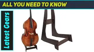 Elegant Wood Double Bass Stand: Perfect for Display & Gigs