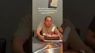 Dad Blowing Out Birthday Candles Loses Teeth || ViralHog