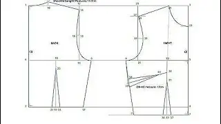 How to cut and sew a basic bodice &bull;Bust dart technique&bull;
