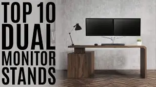 Top 10: Best Dual Monitor Stands of 2022 / Monitor Mount, Dual Monitor Arm with Gas Spring