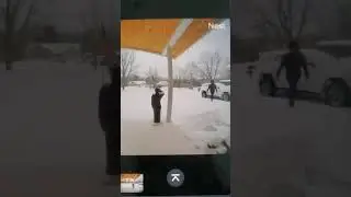 Amazon delivery guy falls in our koi pond & hops away on one foot Watch until end