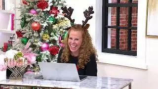 Jingle Belles by Kim Gravel Life of the Party Sequin Shine Blazer on QVC