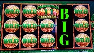 ✦BIG WIN✦ WILD Lepre'COINS Slot Machine Bonus BIG WIN ! Live Slot Play + Konami Solar Blessing Bonus