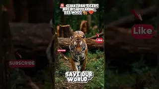🚨 Sumatran Tigers Are Disappearing&mdash;See Why! 🐅💔#SumatranTiger #SaveTheTigers #EndangeredSpecies