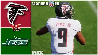 Falcons vs Jets Week 13 Simulation (Madden 26 Rosters)