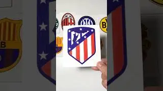 Drawing Atletico Madrid logo #atleticomadrid #madrid #spain #art #drawing #colors #football