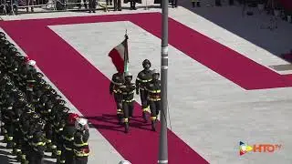 L'Aquila - Sintesi cerimonia Giuramento del 99&deg; Corso Allievi Vigili del Fuoco - www.HTO.tv