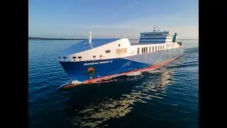 Searoad Mersey 2 (Ro-Ro) travelling through Pt Phillip, Victoria (Australia) & Tasmania