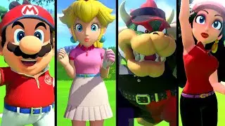 Mario Golf Super Rush - ALL CHARACTERS Gameplay (Switch)