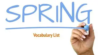 Spring vocabulary | Flashcard | Kindergarten Wordlist