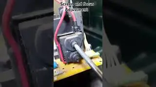 adjusting crt tv display
