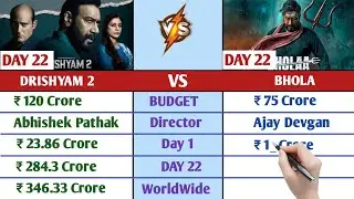 Bhola Vs Drishyam 2 Box Office Collection Day 22 | Bhola Vs Drishyam 2 Worldwide Collection