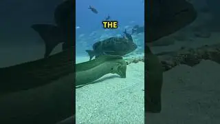 The Incredible Hunting Duo Moray Eel and Grouper&rsquo;s Clever Cooperation #MorayEel #Grouper